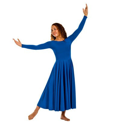 Blue praise dance clearance dress